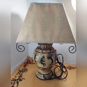 Kokopelli southwestern lamp with shade
